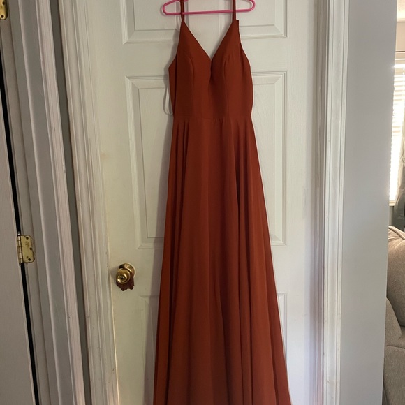 Dresses | Formal Dress Burnt Orange For Bridesmaid Or Prom Never Worn |  Poshmark